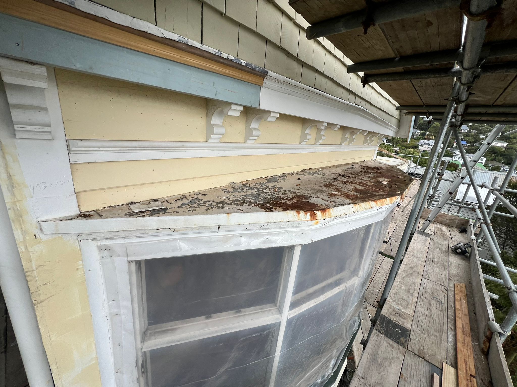 Roof detail before waterproofing